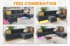 Picture of KINSLEY Modular Sectional Sofa with Wireless Charging, USB & Type-C Ports, and LED Lighting (Dark Grey)
