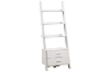 Picture of ELARA Ladder Bookshelf with 3 Open Shelves & 2 Storage Drawers (White)