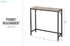 Picture of MYRON 30" Slim Console Table (Greige)