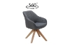 Picture of VENETIAN 360° Swivel Fabric Arm Chair (Grey)