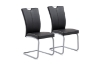Picture of EDAN High Back Dining Chair with Lacquered Base (Elegant Black)