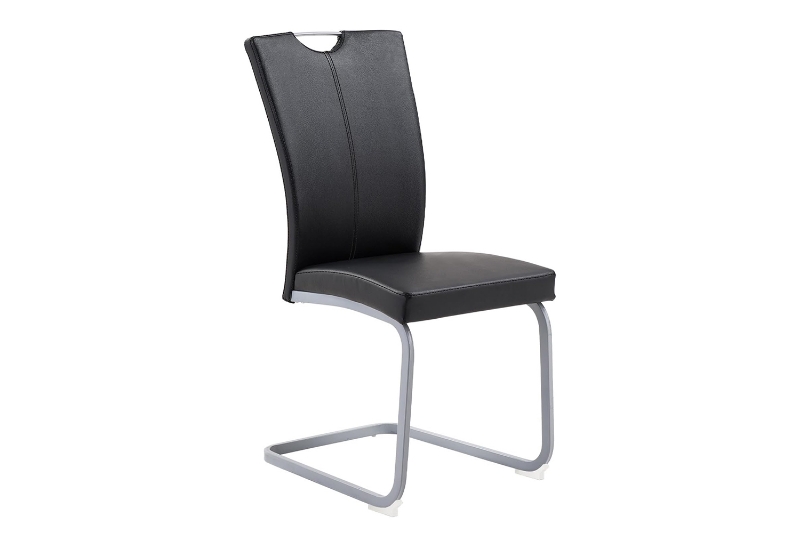 Picture of EDAN High Back Dining Chair with Lacquered Base (Elegant Black)