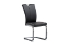 Picture of EDAN High Back Dining Chair with Chromed Base (Elegant Black)