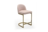 Picture of KALAY H32.5" Bar Stool with Golden Finish Base (Pink) 