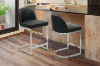 Picture of KALAY H32.5" Bar Stool with Chromed Finish Base (Black)  