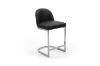 Picture of KALAY H32.5" Bar Stool with Chromed Finish Base (Black)  