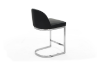 Picture of KALAY H32.5" Bar Stool with Chromed Finish Base (Black)  