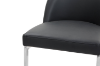 Picture of Kalay 23" Height Bar Stool with Chromed Finish Base for Customized Height Counter Top Only (Black) 
