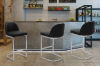 Picture of KALAY 27" Counter Height Bar Stool with Chromed Finish Base (Black)  