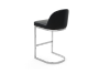 Picture of KALAY H36.5" Bar Stool with Chromed Finish Base (Black)  