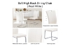 Picture of EDAN High Back Dining Chair with Lacquered Base (Pearl White) 