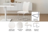 Picture of EDAN High Back Dining Chair with Lacquered Base (Pearl White) 