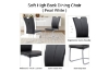 Picture of EDAN High Back Dining Chair with Lacquered Base (Elegant Black)