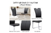 Picture of EDAN High Back Dining Chair with Chromed Base (Elegant Black)