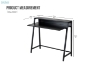 Picture of EMMI 100 Dual-Tier Office Desk with Shelf (Black)