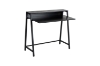 Picture of EMMI 100 Dual-Tier Office Desk with Shelf (Black)
