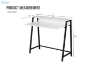 Picture of EMMI 100 Dual-Tier Office Desk with Shelf (White)