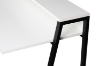 Picture of EMMI 100 Dual-Tier Office Desk with Shelf (White)