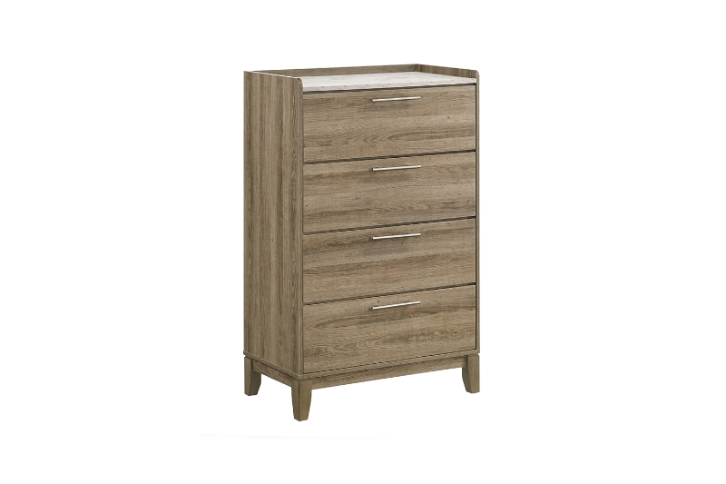 Picture of MESSINA 4-Drawer Chest (Light Brown)