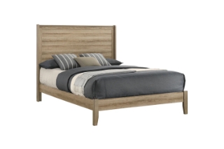 Picture of MESSINA  Bed Frame (Light Brown) - Double