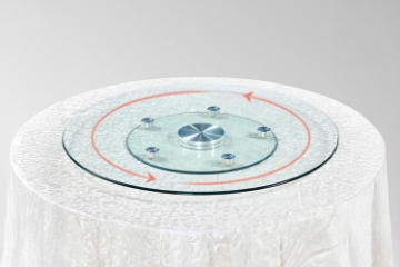 Picture of Ford D31.5" Round Tempered Glass Lazy Susan Turntable