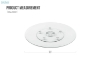Picture of Ford D31.5" Round Tempered Glass Lazy Susan Turntable
