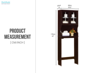 Picture of WARDEN 67"X23.5" Over Toilet Cabinet