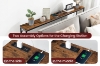 Picture of HOOBRO 63" Console Table with Power Outlet (Walnut)