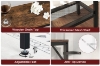 Picture of HOOBRO 63" Console Table with Power Outlet (Walnut)