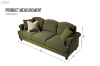 Picture of CASPER Corduroy 3-Seater Sofa (Green)