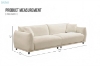 Picture of LAZZARA Corduroy Sofa with 2 Matching Pillows