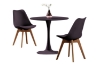Picture of TULIP Dining Set (Black) - 39.4" Table with 4 Chairs