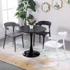 Picture of TULIP Dining Set (Black) - 39.4" Table with 4 Chairs
