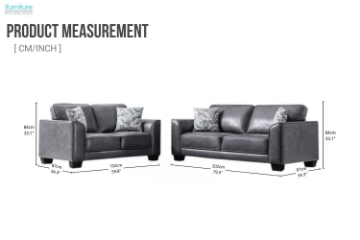 Picture of CAMILLA Air Leather 2-Seater Loveseat