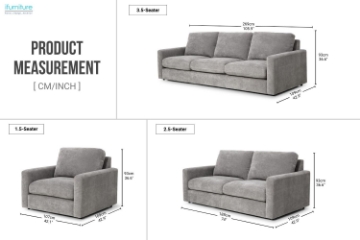 Picture of HUNTER Feather-Filled 3.5 Seater Sofa