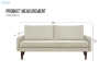 Picture of ATAMAN 3 Seater Sofa (Beige)