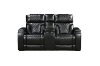Picture of CALVIA Power Reclining Sofa Range with USB Port & LED Lighting +  Cup Holders & Reading Lights (Black)
