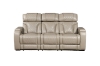 Picture of CALVIA Power Reclining Sofa Range with USB Port & LED Lighting + Cup Holders & Reading Lights (Beige)