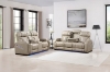 Picture of CALVIA Power Reclining Sofa Range with USB Port & LED Lighting + Cup Holders & Reading Lights (Beige)