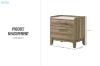 Picture of MESSINA 2-Drawer Bedside Table