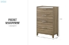 Picture of MESSINA 4-Drawer Chest (Light Brown)