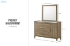 Picture of MESSINA 3-Drawer Dresser with Door Cabinet & Mirror (Light Brown)