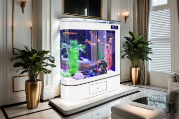 Picture of 145 Gallons Aquarium/Fish Tank with LED Light & Temperature Display – 59" x 16" x 54" 