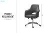 Picture of  REKO Height Adjustable Office Chair (Grey)