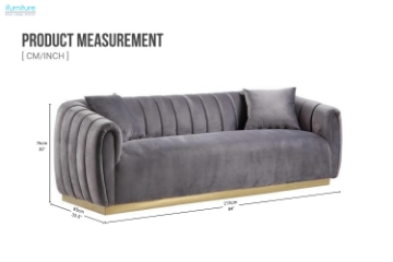 Picture of FERGAL 3 Seater Sofa with 2 Pillows