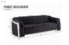 Picture of HAYES 3 Seater Chesterfield Sofa with Metal Trim