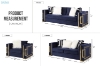 Picture of HANANEL 3/2/1 Seater Sofa Range - Armchair+Loveseat+Sofa Set