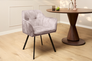 Picture of TAMPA Arm Dining Chair (Taupe) - Each