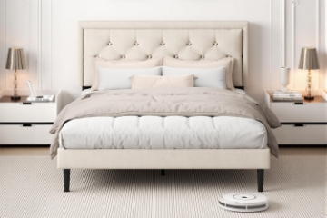 Picture of SHORE Fabric Bed Frame in Double/Queen Size  