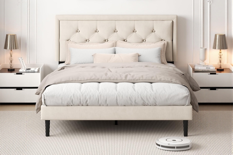 Picture of SHORE Fabric Bed Frame in Double/Queen Size  